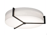 AFX Lighting APF3044L5AJUDES-LW Apex LED 33.33 inch Espresso Flush Mount Ceiling Light in Linen White