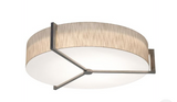 AFX Lighting APF3044L5AJUDWG-JT Apex LED 33.33 inch Weathered Grey Flush Mount Ceiling Light in Jute