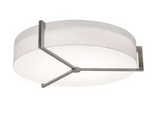 AFX Lighting APF3044L5AJUDWG-LW Apex LED 33.33 inch Weathered Grey Flush Mount Ceiling Light in Linen White