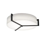 AFX Lighting APF3044MBES-LW Apex 4 Light 33.33 inch Espresso Flush Mount Ceiling Light in Linen White, Incandescent