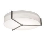 AFX Lighting APF3044MBWG-LW Apex 4 Light 33.33 inch Weathered Grey Flush Mount Ceiling Light in Linen White, Incandescent