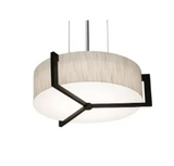 AFX Lighting APP1214MBES-JT Apex 2 Light 14 inch Satin Nickel Pendant Ceiling Light