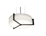 AFX Lighting APP1214MBES-LW Apex 2 Light 14 inch Satin Nickel Pendant Ceiling Light