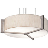 AFX Lighting APP1524LAJUDWG-JT Apex 1 Light 17 inch Weathered Grey/Jute Pendant Ceiling Light