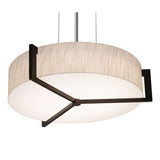 AFX Lighting APP1524MBES-JT Apex 15'' Pendant Light W/Jute Shade, Espresso Finish