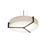 AFX Lighting APP1932MBES-JT Apex 3 Light 21 inch Satin Nickel Pendant Ceiling Light