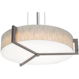 AFX Lighting APP2432L5AJUDWG-JT Apex LED 27.15 inch Satin Nickel Pendant Ceiling Light W/ Jute Shade Finish