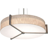 AFX Lighting APP3044L5AJUDWG-JT Apex LED 33.33 inch Satin Nickel Pendant Ceiling Light W/ Jute Shade