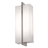 AFX Lighting APS051314LAJUDWG-LW 14 Inch Tall LED Wall Sconce In Weathered Grey With Linen White Shade-White Bottom And Top Acrylic Diffuser