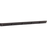 Task Lighting APT30-4BBK-6PK 30" Slim Profile Angled Power Strip, 4 Single Black Receptacles - Black Finish - 6 Pack