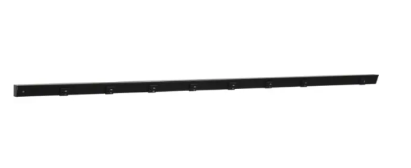 Task Lighting APTUR60-8BBK 60" Slim Angled Power Strip - Left Wire Entry - 7 Black Receptacles - Right Side USB-A/C - 120V - Black