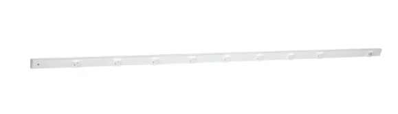 Task Lighting APTUR72-9WWT 72" Slim Angled Power Strip - Left Wire Entry - 8 Black Receptacles - Right Side USB-A/C - 120V - White