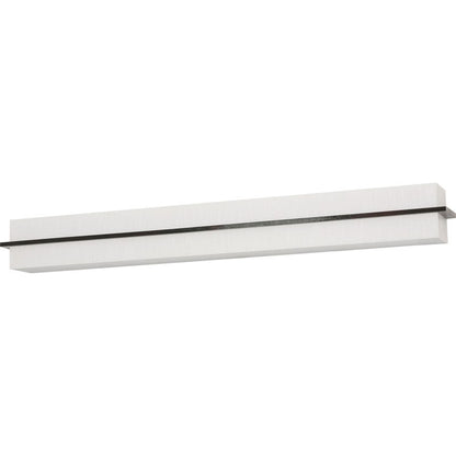 AFX Lighting APV390530LAJD2ES-LW Apex 39 Inch LED Bath Vanity Light In Espresso With Linen White Shade-White Bottom And Top Acrylic Diffuser