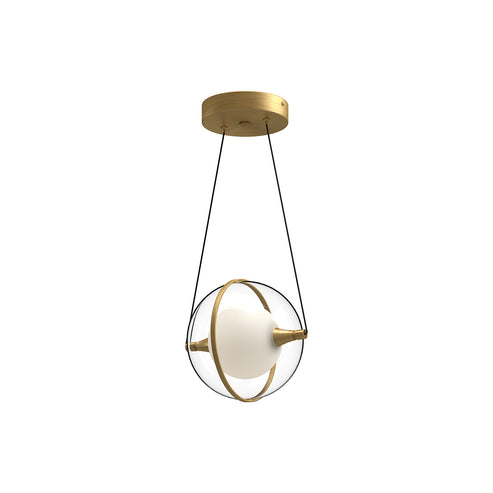 Kuzco Lighting PD76708-BG-UNV Aries 8-in Pendant Ceiling Light - CCT: 3000K - Finish: Brushed Gold