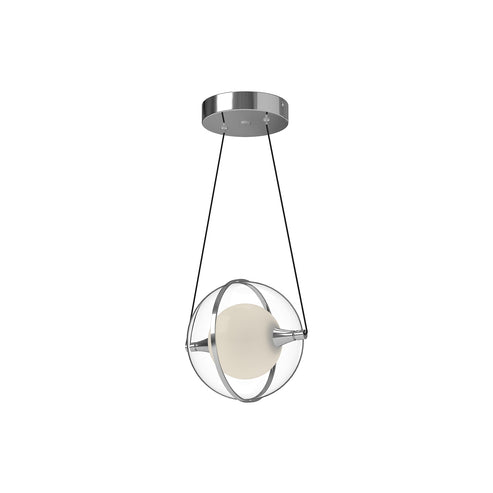 Kuzco Lighting PD76708-CH-UNV Aries 8-in Pendant Ceiling Light - CCT: 3000K - Finish: Chrome