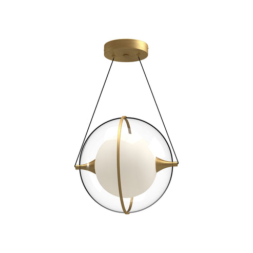 Kuzco Lighting PD76712-BG-UNV Aries 12-in Pendant Ceiling Light - CCT: 3000K - Finish: Brushed Gold