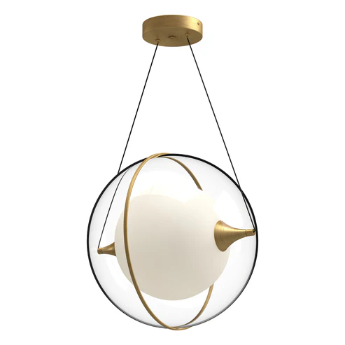 Kuzco Lighting PD76716-BG-UNV Aries LED 16 inch Pendant Ceiling Light Brushed Gold Finish