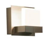 AFX Lighting ARLS050407L35D1SN Arlo 5 Inch Tall LED Wall Sconce In Satin Nickel With Frosted Acrylic Diffuser