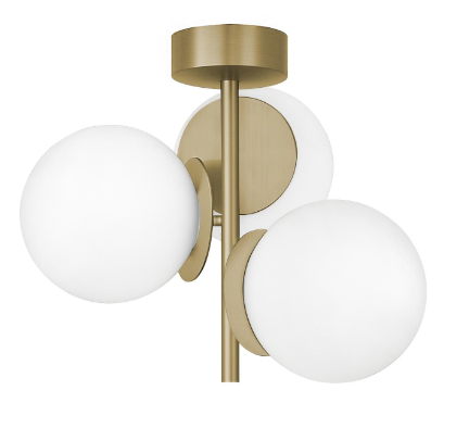 AFX Lighting ARNC17LAJD4LB Arren 17 Inch LED Semi-Flush Mount, Ceiling Light, 120-277V ,Wattage 27W, 5CCT 2700K/3000K/3500K/4000K/5000K , Light Antique Brass Finish