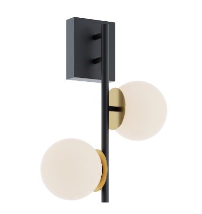 AFX Lighting ARNS1318LAJD4BKLB Arren 18 Inch LED Wall Sconce Light, 120-277V ,Wattage 27W, 5CCT 2700K/3000K/3500K/4000K/5000K , Black/Light Antique Brass Finish