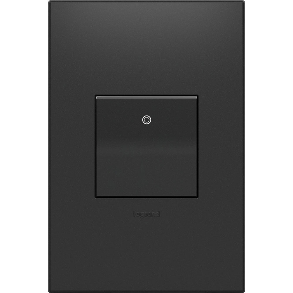 Legrand ASPD1532G4 Adorne 120V Paddle Switch with Microban, Graphite Finish