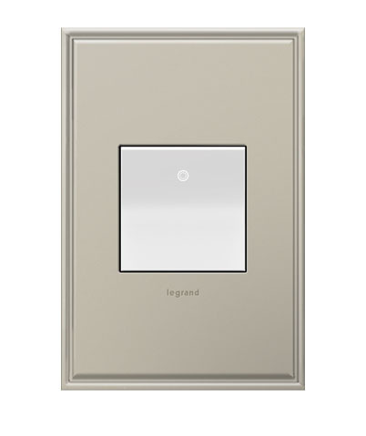 Legrand ASPD1532W4 Adorne 120V Paddle Switch with Microban, White Finish