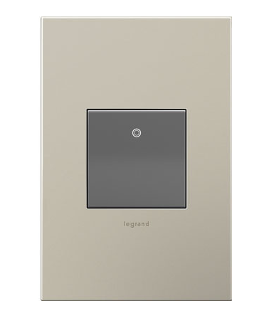 Legrand ASPD1542M277 Adorne 277V 4-Way Paddle Switch with Microban, Magnesium Finish