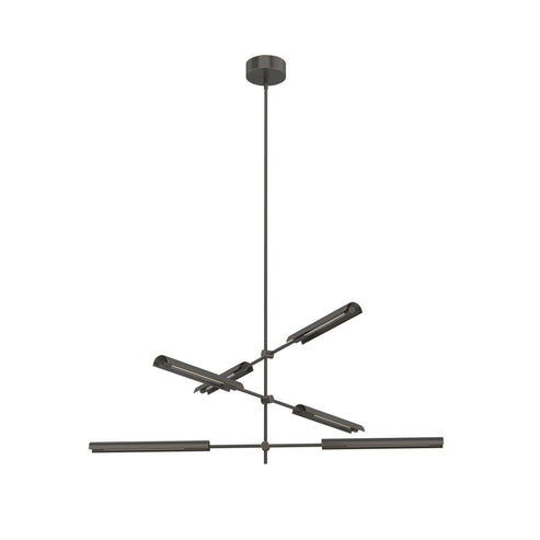 Alora Lighting MP316406UBMS-UNV Astrid 6 Head Multi Pendant Ceiling light - CCT 2700K - Finish: Urban Bronze