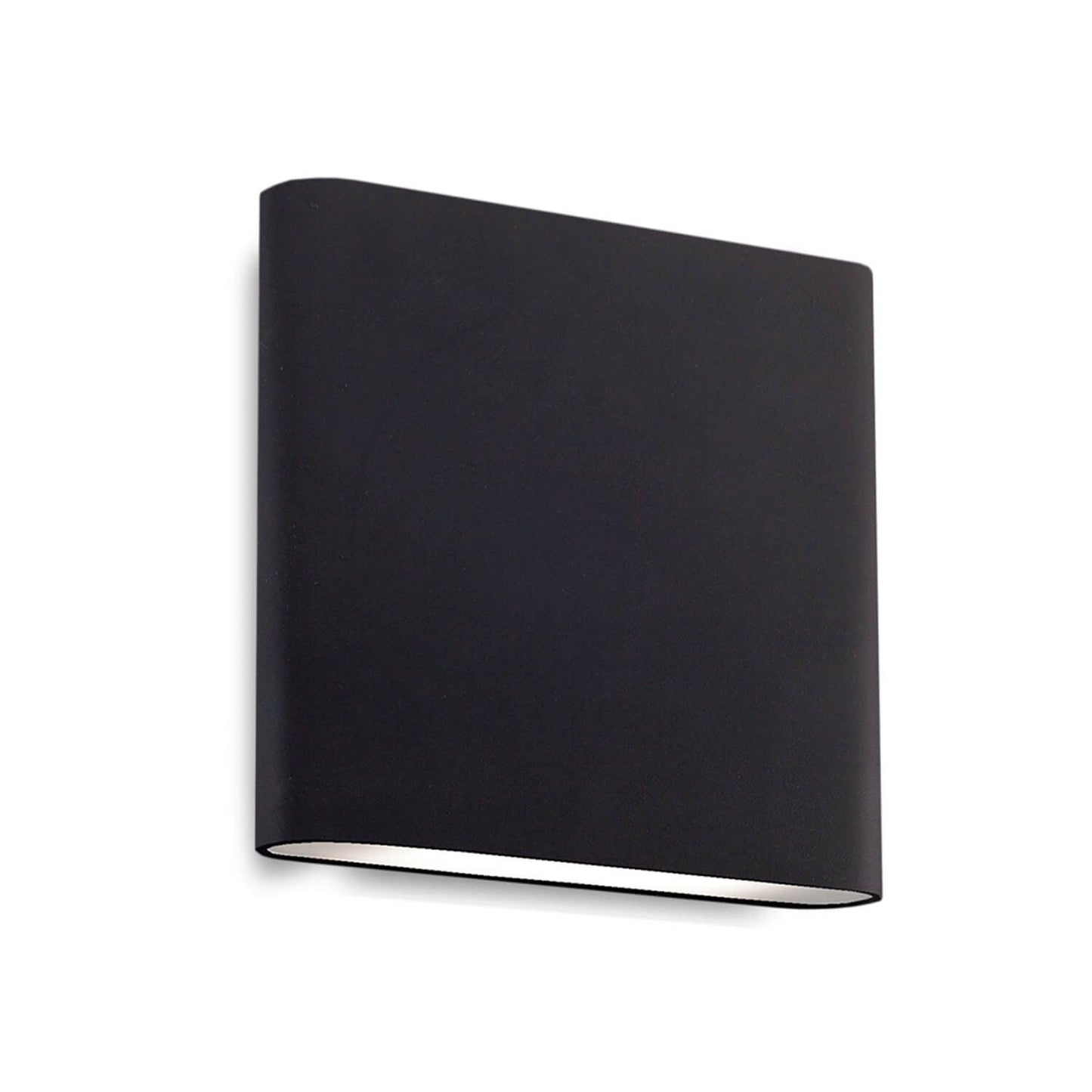 Kuzco Lighting AT68006-BK-UNV Slate 6 inch Tall LED Outdoor Wall Light in Black with Frosted Glass