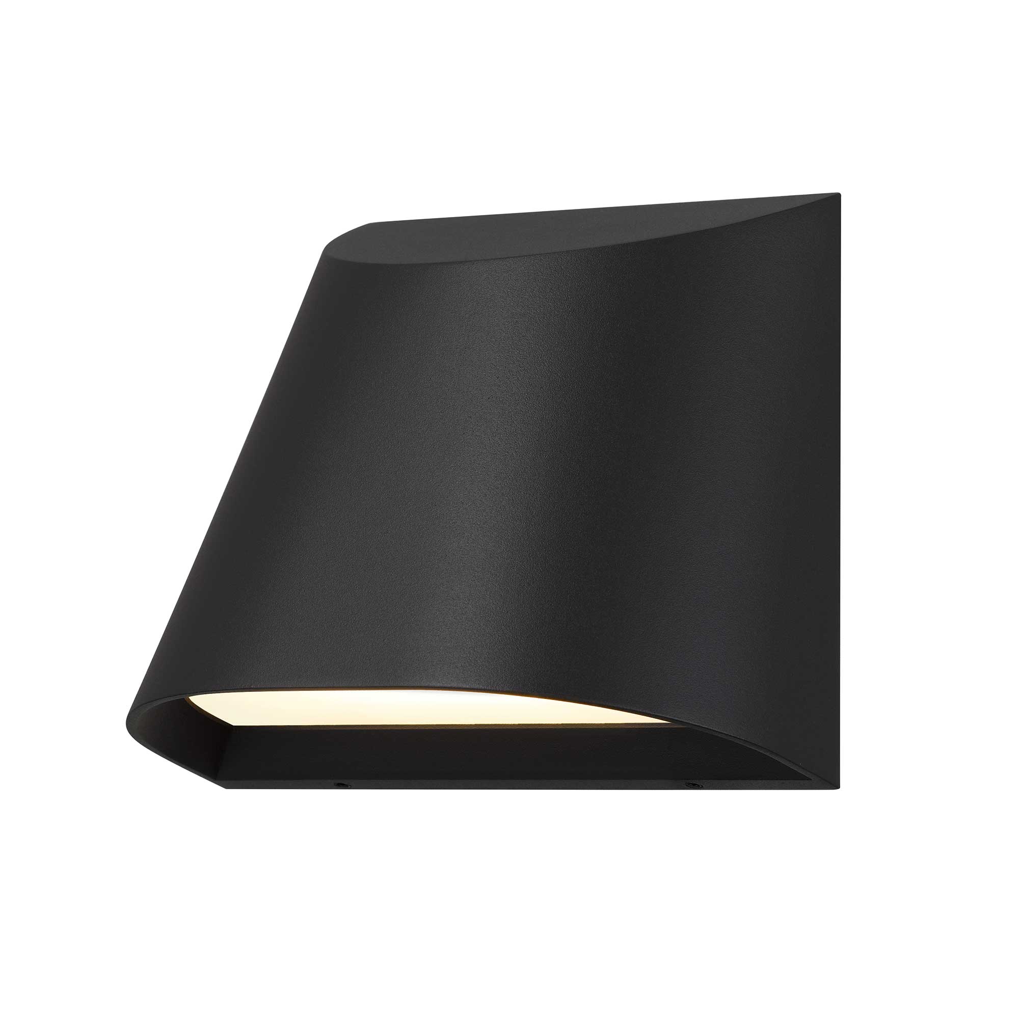 Alteck lighting AW0030-3CCT-W-BK Ambit LED Outdoor Wall Sconce With Modern Architectural Exterior Light - Finish: Sand Black