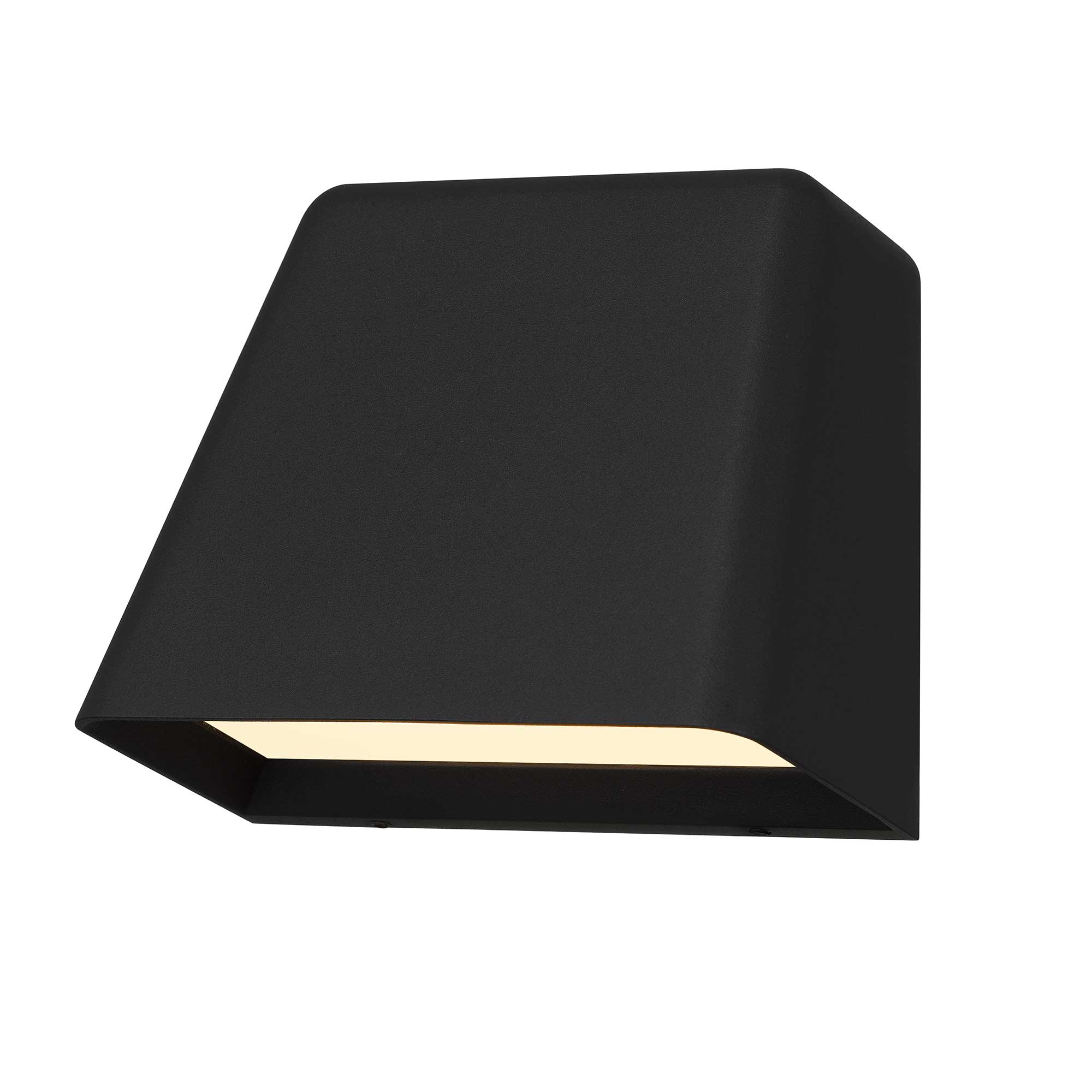 Alteck lighting AW0031-3CCT-W-BK Bull LED Outdoor Wall Sconce With Modern Cylinder Up & Down Exterior Light - Finish: Sand Black