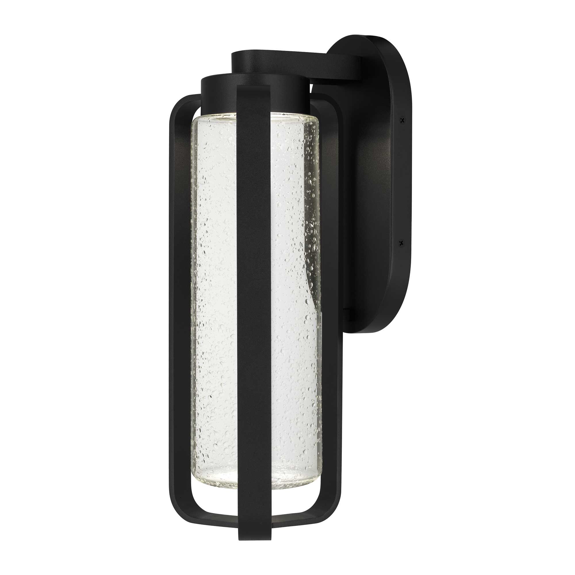 Alteck lighting AW0048-3CCT-W-BK Clover 15.5" LED Outdoor Wall Sconce Light - Finish: Sand Black