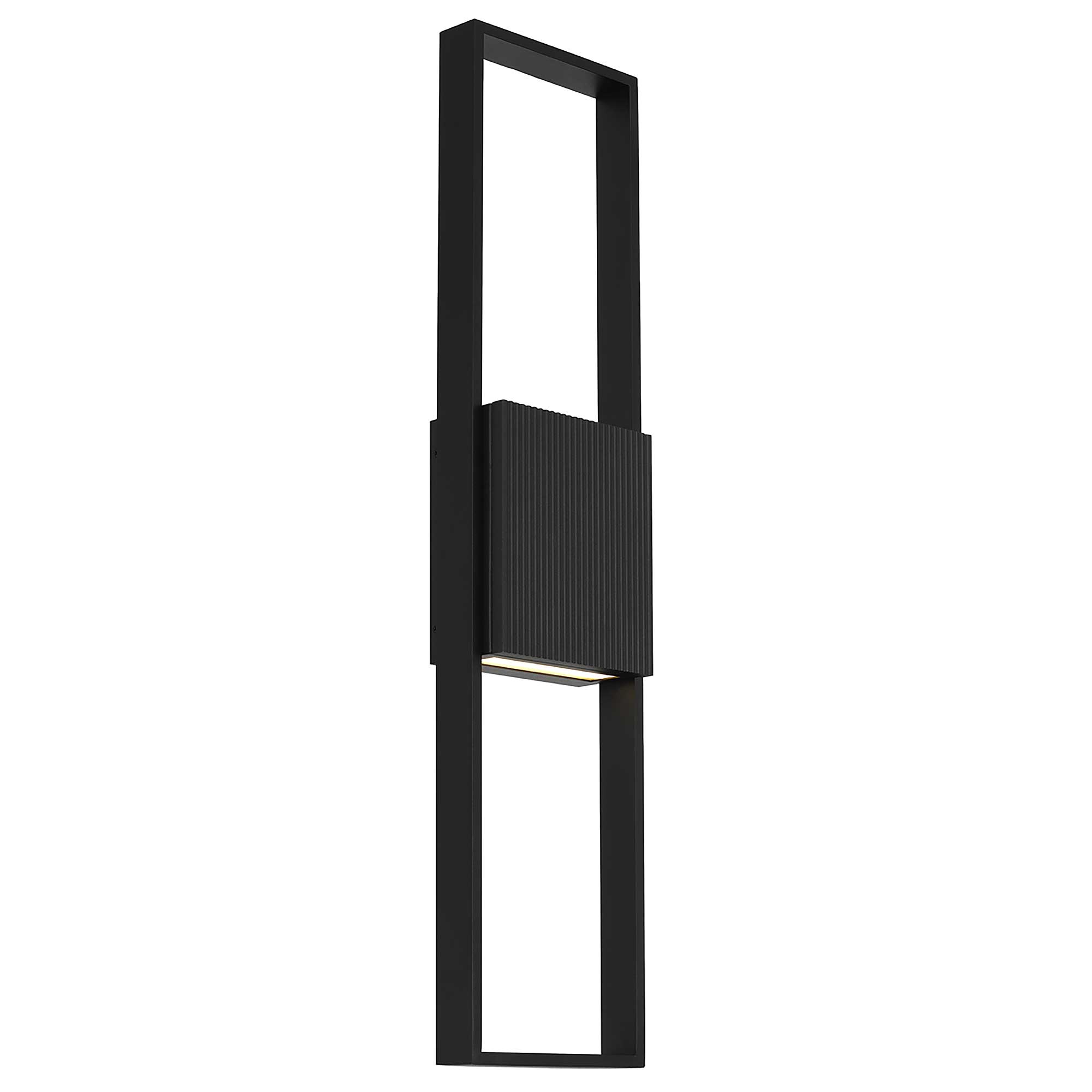 Alteck lighting AW0058-3CCT-W-BK Miami 32" LED Outdoor Wall Sconce Light - Finish: Sand Black