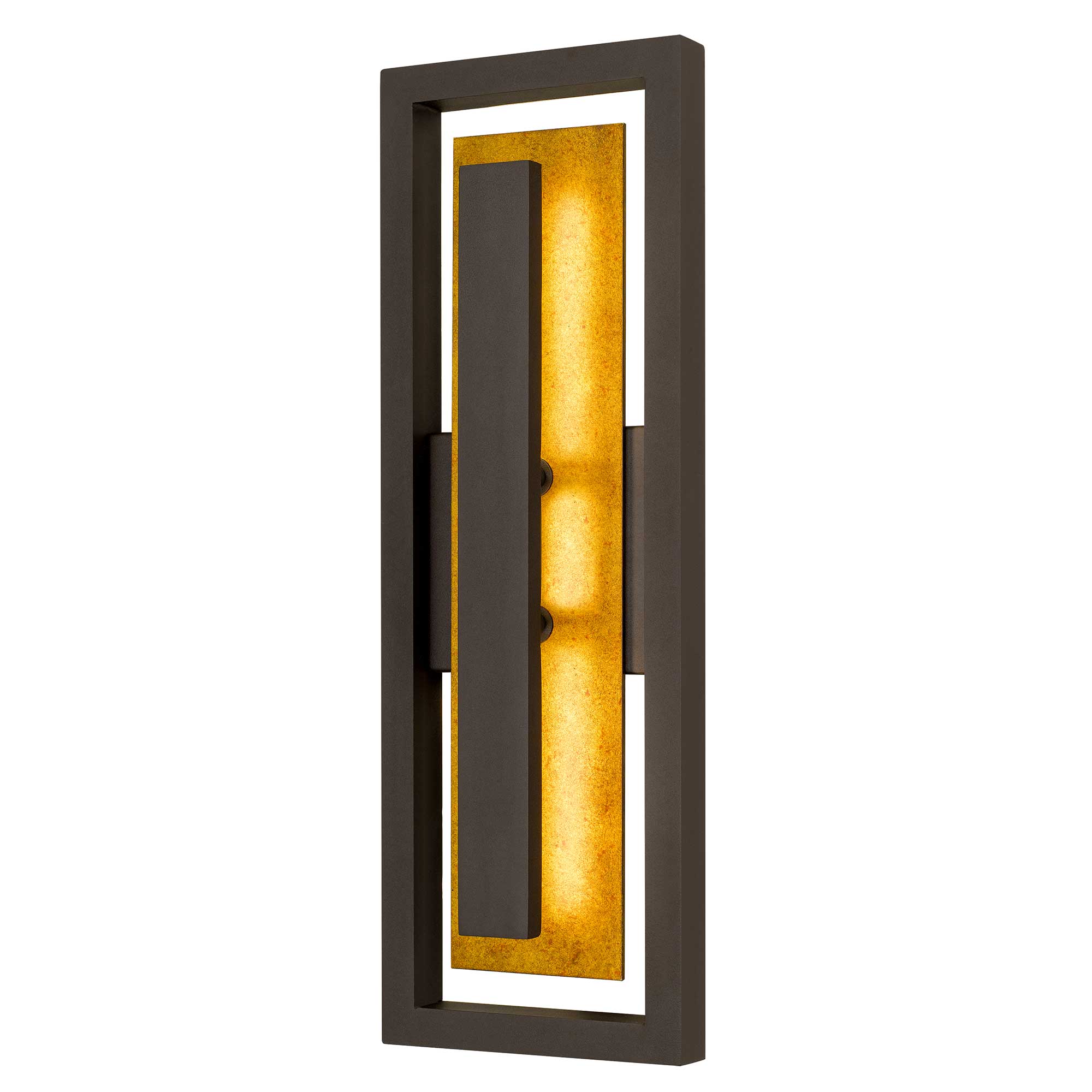 Alteck lighting AW0099-3CCT-W-DB Panels 20.38" LED Outdoor Wall Sconce Light - Finish: Dark Bronze