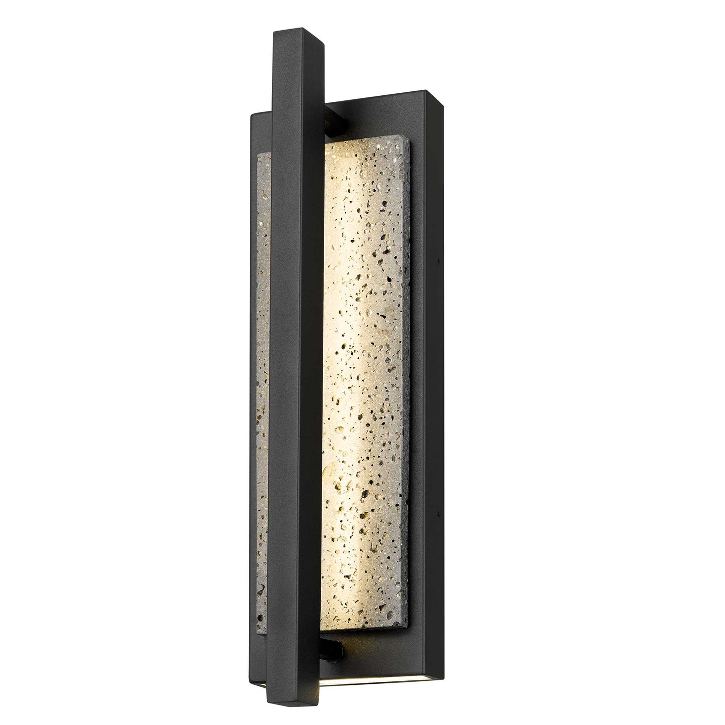 Alteck lighting AW0102-3CCT-W-BK Dakota 16" LED Outdoor Wall Sconce Light - Finish: Sand Black
