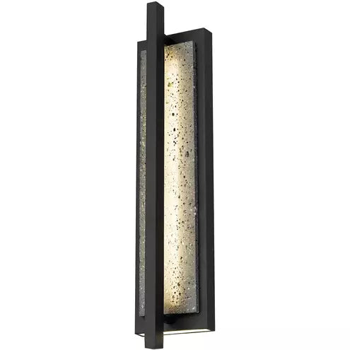 Alteck lighting AW0103-3CCT-W-BK Dakota LED 24 inch Sand Black Outdoor Wall Sconce, 3CCT 3000K/4000K/5000K, Lumens 226lm, Watt 20