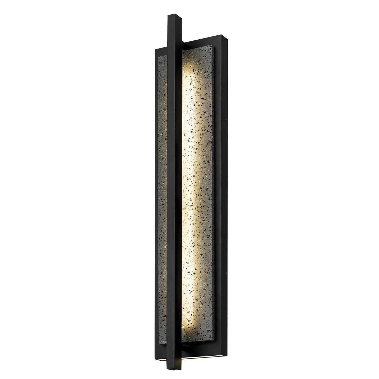 Alteck lighting AW0104-3CCT-W-BK 32" Dakota LED Outdoor Wall Sconce With Modern Linear Exterior Light - Finish: Sand Black