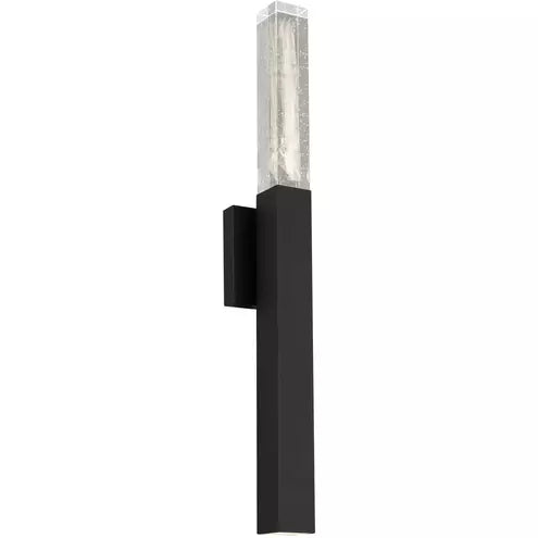 Alteck lighting AW0128-3CCT-W-BK Folio LED 31.25 inch Sand Black Outdoor Wall Sconce, 3CCT 3000K/4000K/5000K, Lumens 750lm, Watt 14