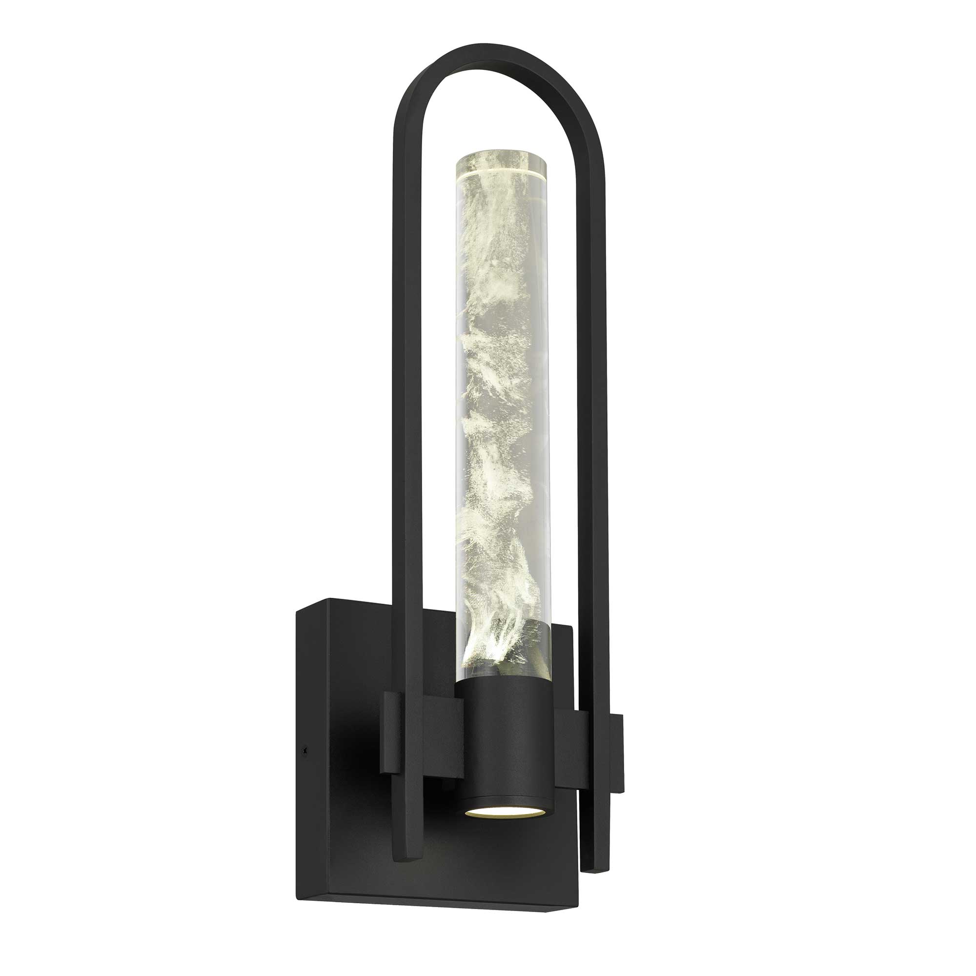 Alteck lighting AW0132-3CCT-W-BK Arch 17.75" LED Outdoor Wall Sconce Light - Finish: Sand Black