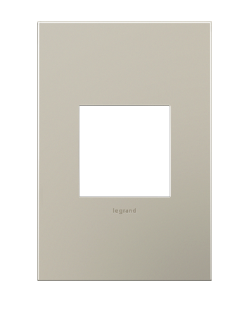 Legrand AWC1G2SN4 Adorne 1-Gang Screwless Wall Plate, Satin Nickel Finish