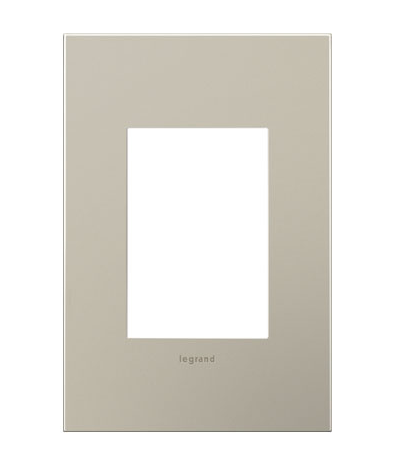 Legrand AWC1G3SN4 Adorne 1-Gang+ Screwless Wall Plate, Satin Nickel Finish