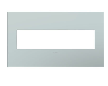 Legrand AWP4GBL4 Adorne 4-Gang Screwless Wall Plate, Pale Blue Finish