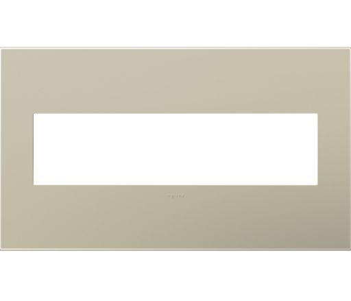Legrand AWP4GTM4 Adorne Titanium 4-Gang Screwless Wall Plate