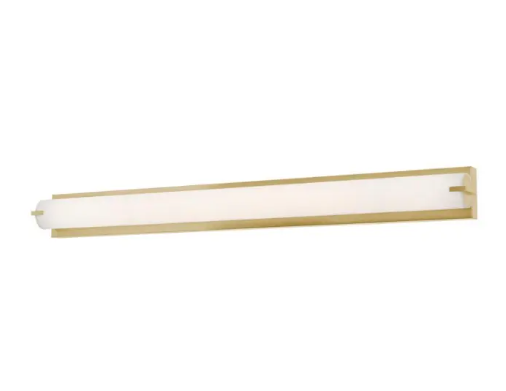 AFX Lighting AXLV4804LAJUDSB Axel 48" LED Vanity Light - 40W - CCT Selectable - 120-277V - Satin Brass Finish