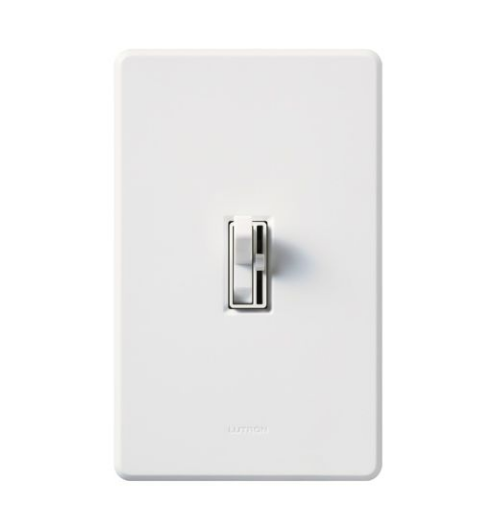 Lutron AY-10PH-WH Ariadni Single Pole Toggle Switch Dimmer – White Finish