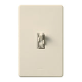 Lutron AY2-LFSQ-LA Ariadni Toggle Quiet 3-Speed Fan Control & Dimmer, Single Pole 1.5A Fan, 300W Incandescent/Halogen, Light Almond Finish