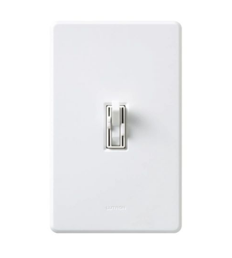 Lutron AY2-LFSQH-WH Ariadni Dual Fan and Light Control – White Finish
