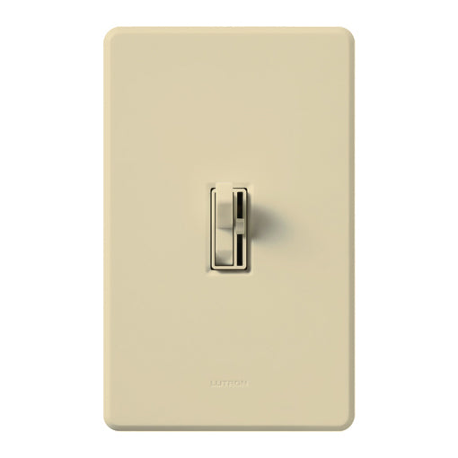 Lutron AYF-103P-IV Ariadni Toggle Dimmer, 3-Wire Fluorescent, Single Pole/3-Way, 120V, 8A, Ivory Finish