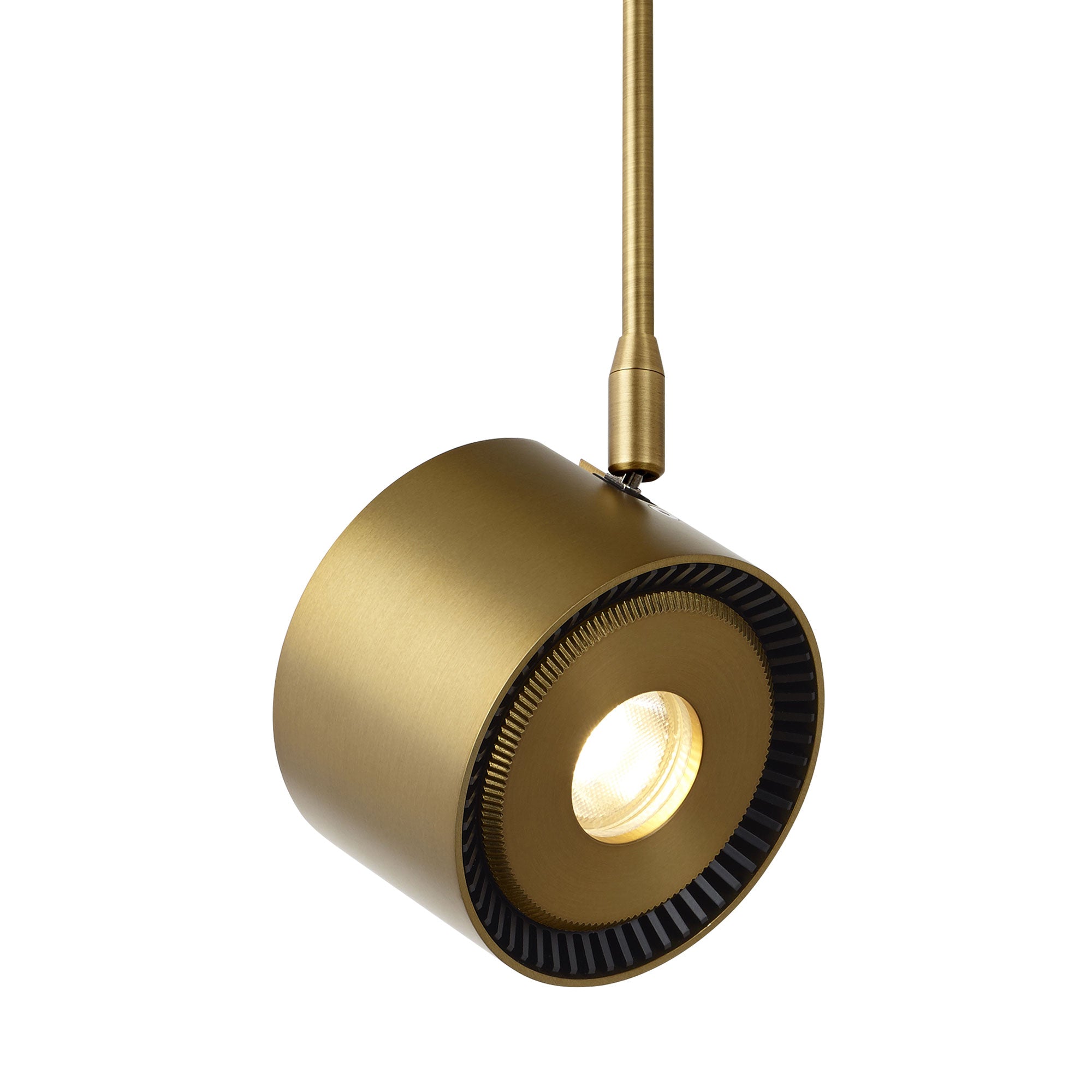 Visual Comfort Architectural 700MOISO8275018R-LED ISO Monorail Track Head - 16W - CCT 2700K - Finish: Aged Brass - Length: 18" - Beam Spread: 50°
