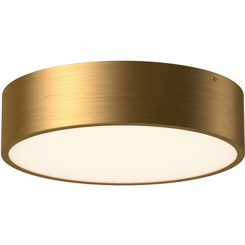 Alora Mood FM556016AG Brisbane 3 Light 16 inch Aged Gold Flush Mount Ceiling Light